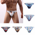 Sexy Men Underwear Briefs Mesh Sleepwear Jockstrap Gay Mens Bikini Underpants
