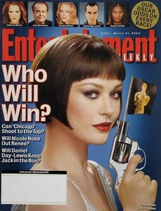 CATHERINE ZETA-JONES March 2003 ENTERTAINMENT WEEKLY Magazine DANIEL DAY-LEWIS - Picture 1 of 1