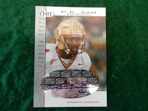 2004 '04 SAGE HIT *AUTOGRAPH* CARD of P.K. SAM of the FL. STATE SEMINOLES #A44 - Picture 1 of 2