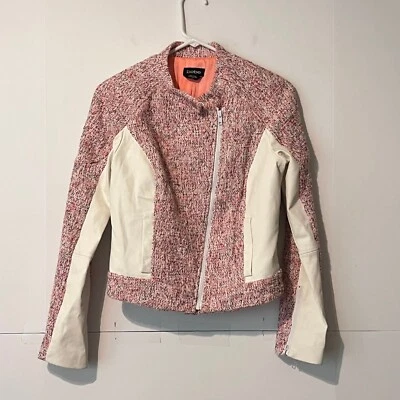 Chaqueta Bebe Selena para mujer talla S multicolor Boucle cremallera completa mezclada Foto 1 de 4