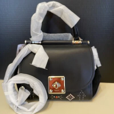 Bolsa satchel Coach Western rebite alça superior couro camurça NOVA $595 57659 - Imagem 1 de 4