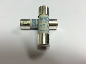 SIBA 50 124 06 16A Sicherung 690V sehr schnell wirkend 5012406 14x51mm gR JPSF309 x1 - Bild 1 von 3