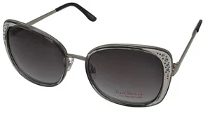 Isaac Mizrahi Womens Square Crystal Grey Plastic Sunglass. IM31253 GR - Picture 1 of 13