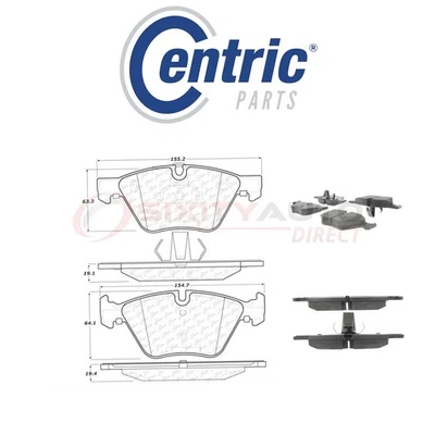 Centric Semi Metallic Brake Pads w Shim for 2007 BMW 328xi 3.0L L6 - Disc bk Foto 1 de 4