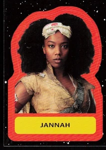 2019 Topps Star Wars The Rise of Skywalker Jannah #CS - 7 Karten Charakter Sticker - Bild 1 von 2