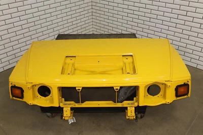 03-07 Hummer H2 Front Hood Panel BARE Yellow 43U *Cracks* Foto 1 de 4