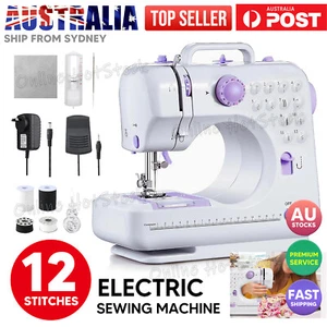 Multifunctional Household Sewing Machine Portable w/ 12 Stitch Light Foot Pedal - Picture 1 of 9