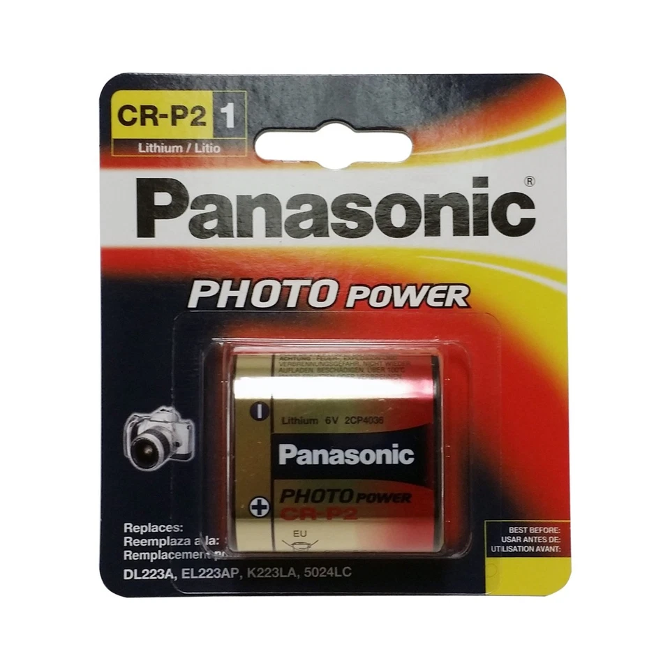 Batería de litio 223 Panasonic CR-P2PA/1B Photo Power CR-P2, 1 paquete Foto 1 de 1