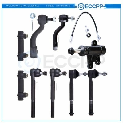 Brazos locos delanteros Pitman 9 piezas barras de amarre para Chevy GMC C1500 C2500 C3500 1993-2000 Foto 1 de 4