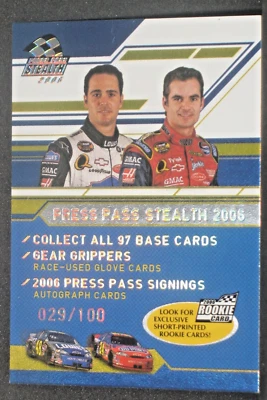 Jeff Gordon Jimmie Johnson 2006 Press Pass Stealth X Ray Parallel #X90 (29/100) - Image 1 of 2