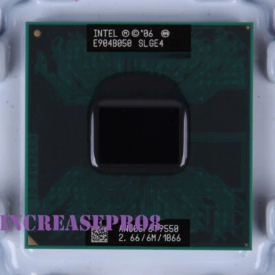 Intel Core 2 Duo T9550 BX80576T9550 Processor 2.66GHz Socket P CPU 35W 1066MHz - Image 1 of 4