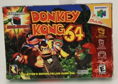 Donkey Kong 64 (Nintendo 64 N64) Complete No Expansion Pak Tested Working - Image 1 of 4