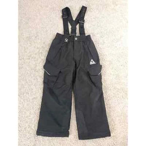 (V) Gerry kids snow pants w/ suspenders ski snowboard Waterproof black sz XS - Picture 1 of 11