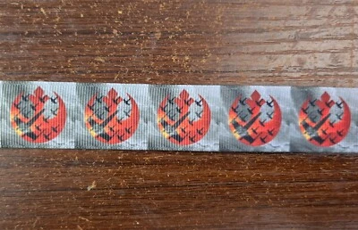 1" Star Wars Rebels Insignia Logo & X-Wings Ribbon - SOLD BY YARD - Image 1 of 2