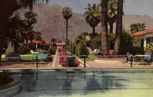 Palm Spring CA "Horace Heidt's Lone Palm Hotel" Postcard California - Picture 1 of 2