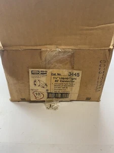 Hubbell 3445 1 1/4” Liquid Tight 45 Degree Connector ( BOX OF 10 ) - Picture 1 of 2