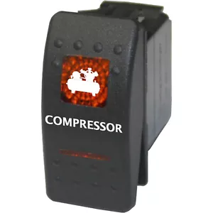 COMPRESSOR 501O Rocker Switch 12V ON-OFF AMBER BOAT MARINE WATERPROOF - Imagen 1 de 1