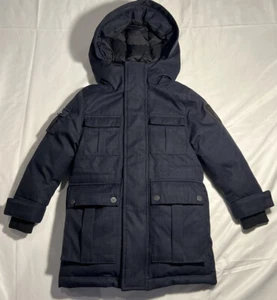 Nobis Lil' Kimmarut Parka Down Jacket Coat Blue Youth Kids XS NICE $595 MSRP - Picture 1 of 13