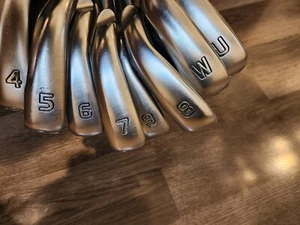 Used LH Ping G410 Black Dot Iron Set 4-PW,UW Ping AWT 2.0 Regular Steel Shafts R - Picture 1 of 9
