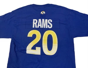Camiseta LA Rams NFL Fútbol Fan Camiseta #20 Azul Amarillo LA Together Talla XL Hanes - Imagen 1 de 2