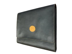 🔴 Porta Documenti Trussardi Pelle Pc Computer Blocco Scrivere Design - Photo 1/6