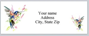 30 Return Address Labels Hummingbirds (p 202) - Picture 1 of 3