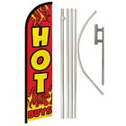 Hot Buys Windless Banner Swooper Advertising Flag Pole Kit Hot Sales