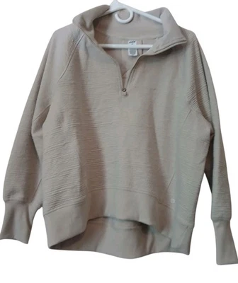 RBX Active 1/4 Cremallera Jersey Sudadera, Mujer LG Gris Claro Cuello Athleisure Foto 1 de 4