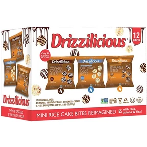 Drizzilicious Mini Rice Cakes Variety Pack - Rice Crisps, Healthy Snack for A... - Picture 1 of 7