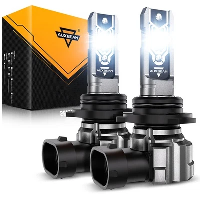 2X AUXBEAM 9006 LED Fog Light Bulbs 6000K for Dodge Ram 1500/2500/3500 2003-2008 - Image 1 of 4