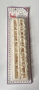  Alphabet And Number Sugarcraft Cutters FMM Funky Uppercase & numbers - Picture 1 of 4