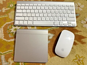 Apple Magic Keyboard A1314, Mouse A1296 and Track Pad A1339. Tested- Happy Bids - Photo 1/3