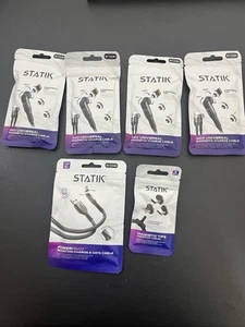 STATIK - 4 pack 360 Universal Magnetic Charge Cable 3ft + Extra Magnetic Tips - Photo 1 sur 2