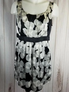CABi 100% Silk Small Black Gray Sleeveless Blouse Top Campagne Bubbles Style 367 - Picture 1 of 5