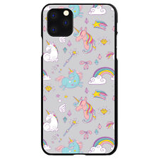 Hard Case Cover for iPhone / Samsung Galaxy Unicorn Rainbow Wand - Grey