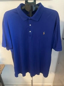 Camisa Polo Ralph Lauren Para Hombres 2XB 2TG Polo Carne Poni Pima Tacto Suave - Imagen 1 de 4
