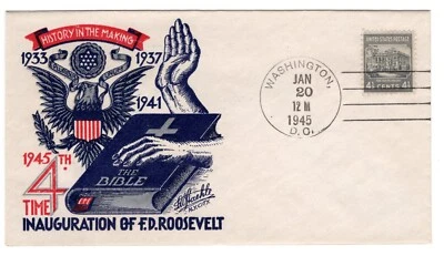 Franklin D. Roosevelt Inauguración 1945 Staehle en Azul Foto 1 de 2