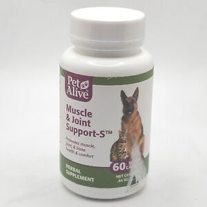 Pet Alive Muscle & Joint Support-S 60 Capsules, Cats & Dogs | Health & Comfort