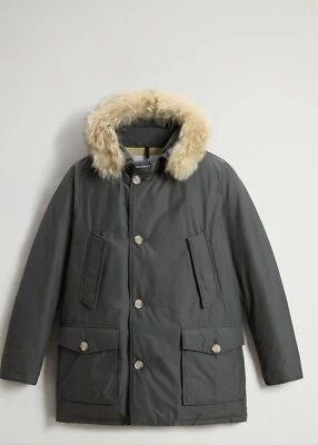 Parka WoolRich Arctic en tela Ramar-piel gris sombra XL-más cálida que el ganso de Canadá Foto 1 de 4