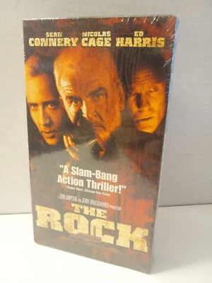 The Rock VHS 1996  Sean Connery, Nicolas Cage SEALED WATERMARK - Imagem 1 de 4