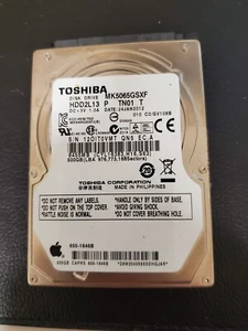 TOSHIBA APPLE 2.5" 500GB SATA HDD MK5065GSXF HDD2L13 655-1646B - Photo 1/4