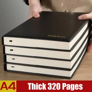 Diario aziendale in pelle poliuretano spesso A5/B5/A4 notebook foderato diario di scrittura carta - Foto 1 di 14
