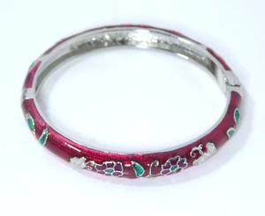 Bellissimo Bracciale Jiu Lungo Xing Smalto Morsetto Farfalle Marrone - Foto 1 di 6