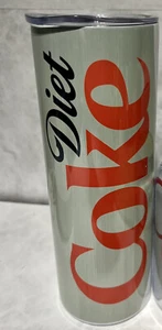 20 oz Diet Coke Coca Cola Tumbler Mug Travel Cup w/ Lid & Straw - Picture 1 of 1