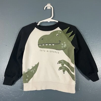 Suéter Carter’s Niño Pequeño Dinosaurio Blanco Cuello Redondo Talla 2T Foto 1 de 4