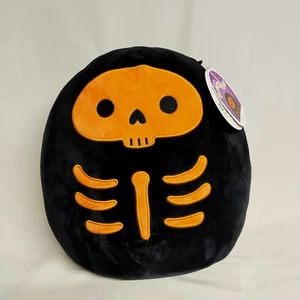 Squishmallows 12” pulgadas 30 cm con etiquetas Flori naranja esqueleto halloween - Imagen 1 de 5