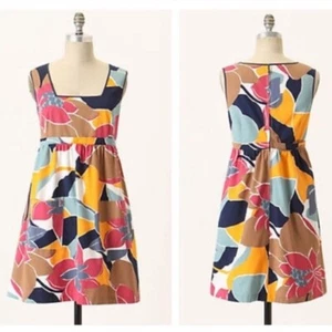 Vestido Anthropologie NIÑAS DE SAVOY 8 LATITUDES FLORECIENTES Cambio Algodón Nuevo con etiquetas - Imagen 1 de 2