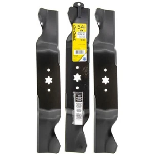 ¡NUEVO! Juego de 3 cuchillas de elevación alta Cub Cadet de 54 pulgadas para tractores de césped 490-110-C125 - Imagen 1 de 7