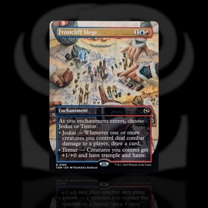 Frostcliff Siege •Borderless Alt Art• Enchantment • Tarkir: Dragonstorm, MTG TDM - Picture 1 of 2