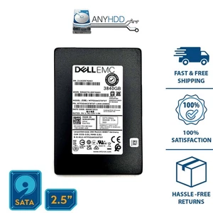 Dell EMC Micron 3.84TB SATA SSD – MTFDDAK3T8TDT – 04H1RX - 6Gbs 2.5" 100% Health - Picture 1 of 2